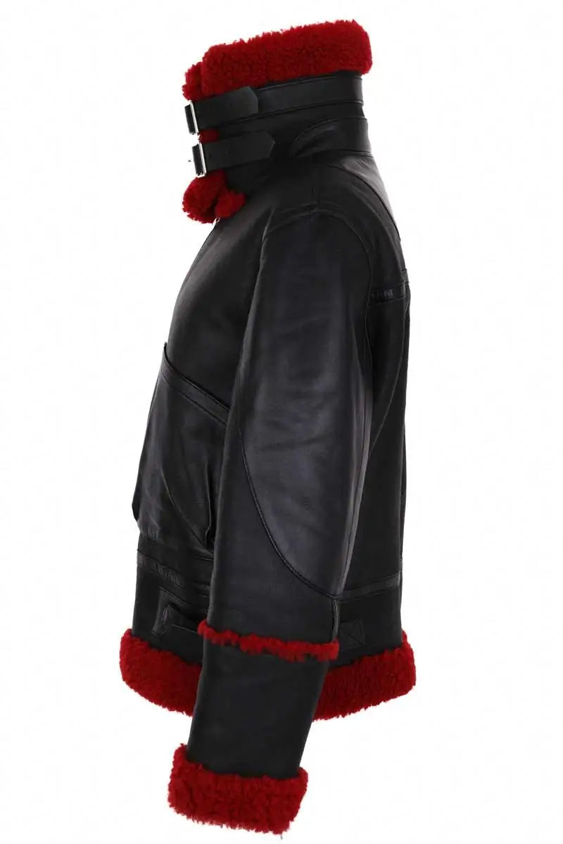 Veste Sandro Noir en Cuir