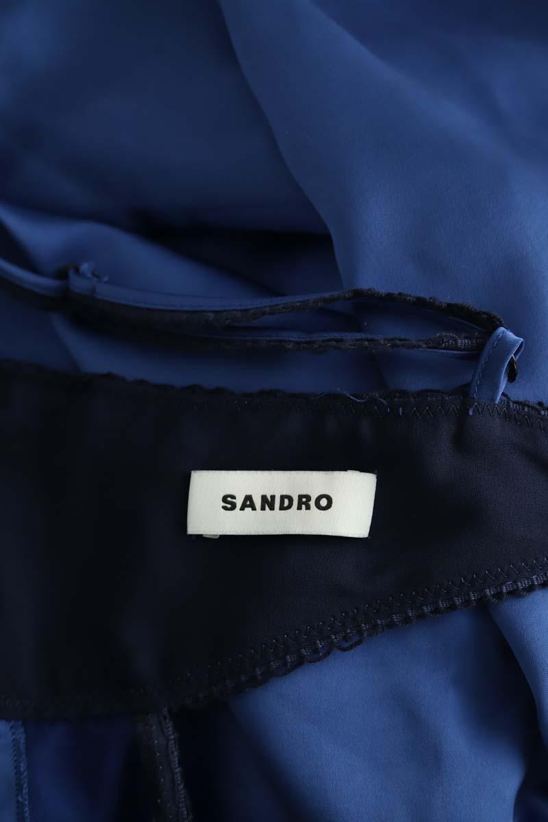 Mi-longueur Sandro  Bleu