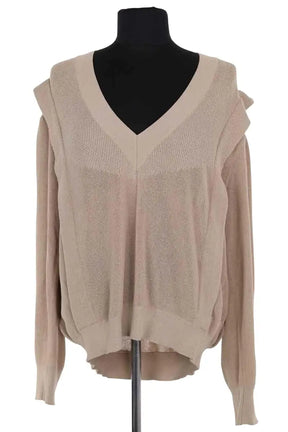 Pull Iro Kanda Beige en Synthétique, taille M - Seconde Main