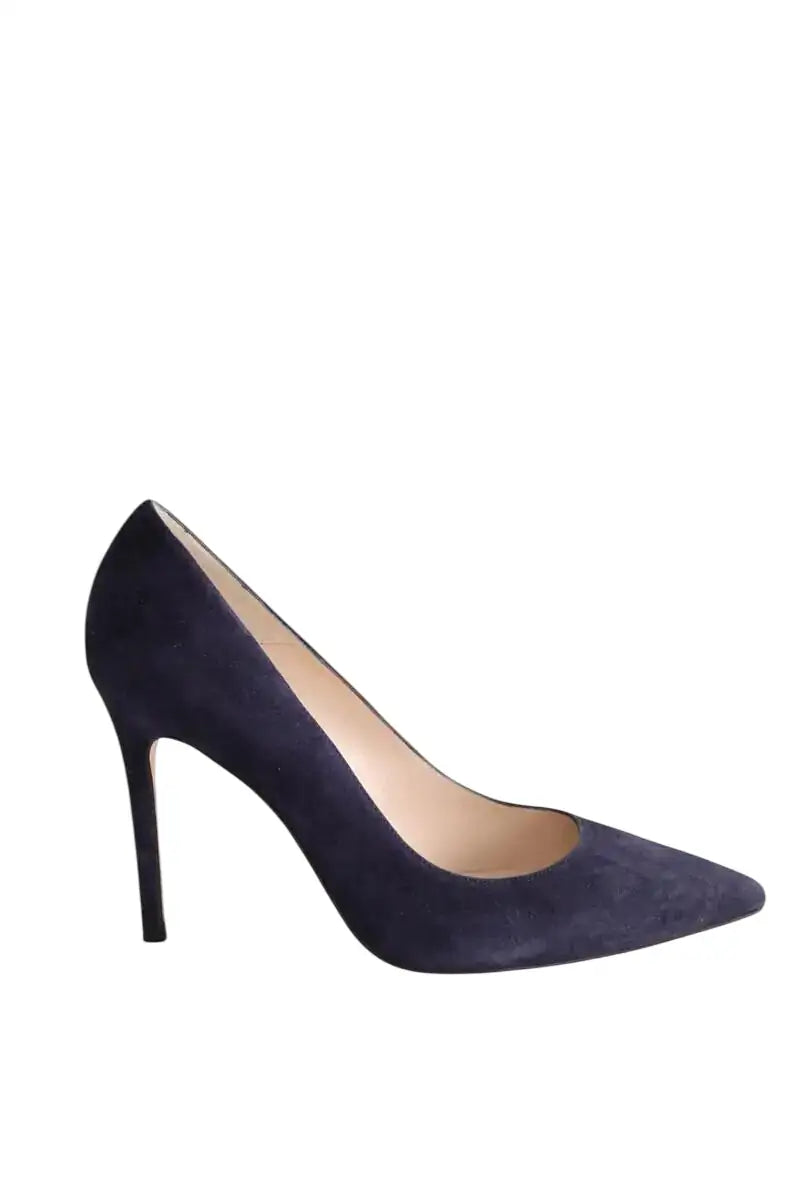 Talons LK Bennett Fern Marine en Daim, taille 41 - Seconde Main