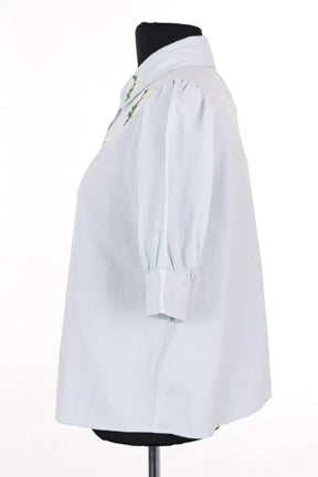 Chemise Sézane Bleu en Synthétique