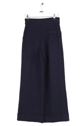 Pantalon large Emporio Armani Marine en Viscose