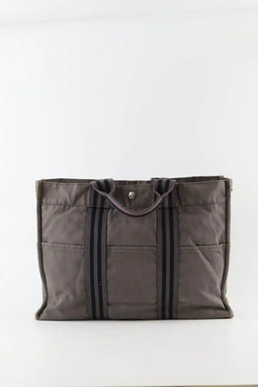Sac à main Hermès Toto Gris en Coton