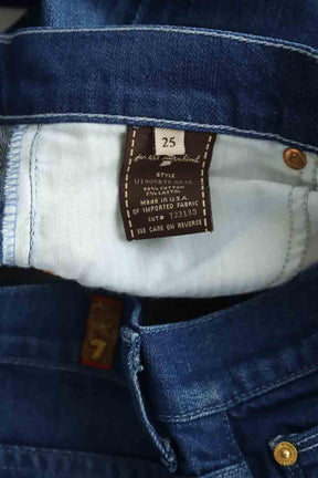 Droit 7 For All Mankind  Bleu