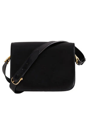 Sac à bandoulière Celine Triomphe vintage Noir en Cuir