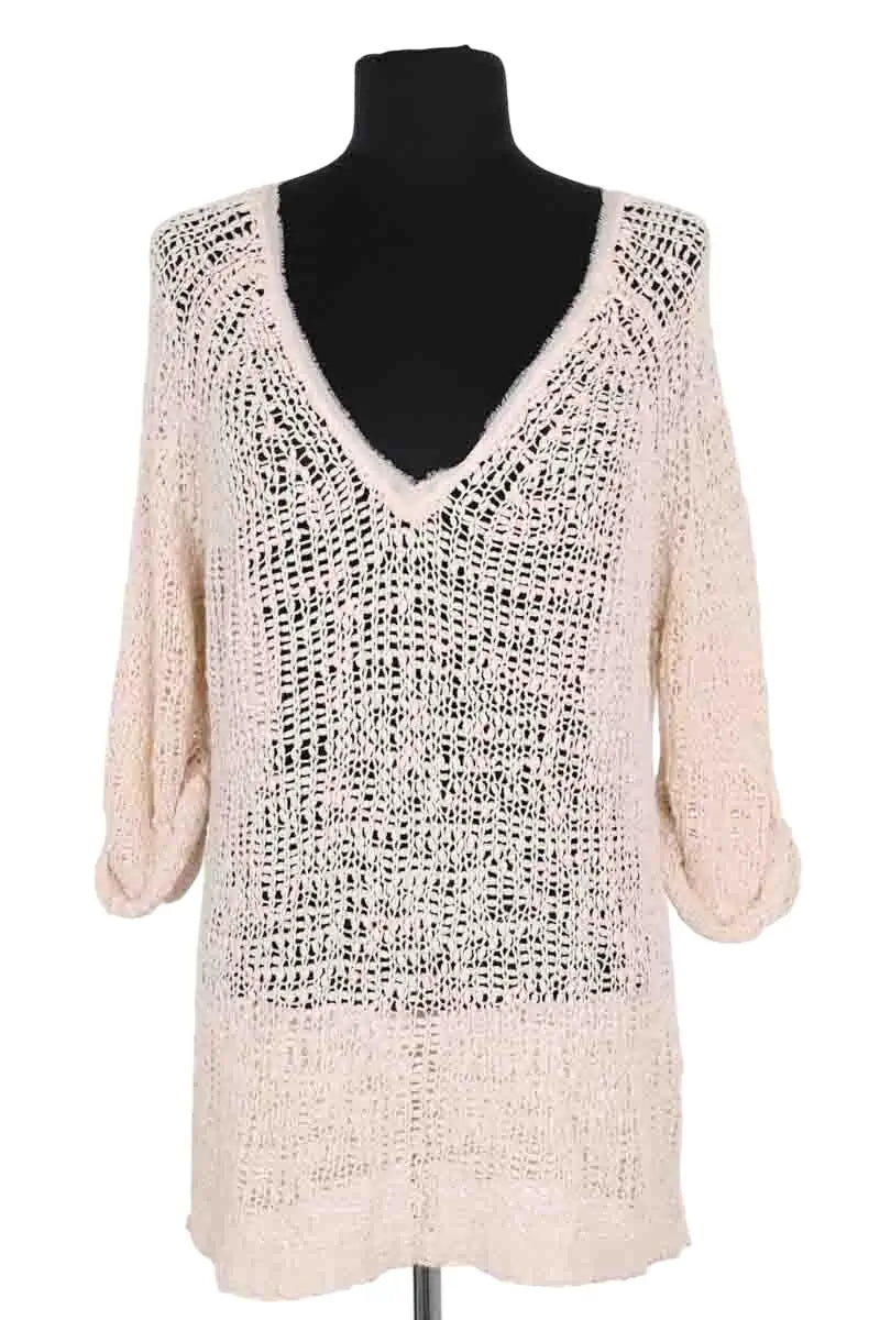 Pull American Vintage Beige en Coton, taille M - Seconde Main