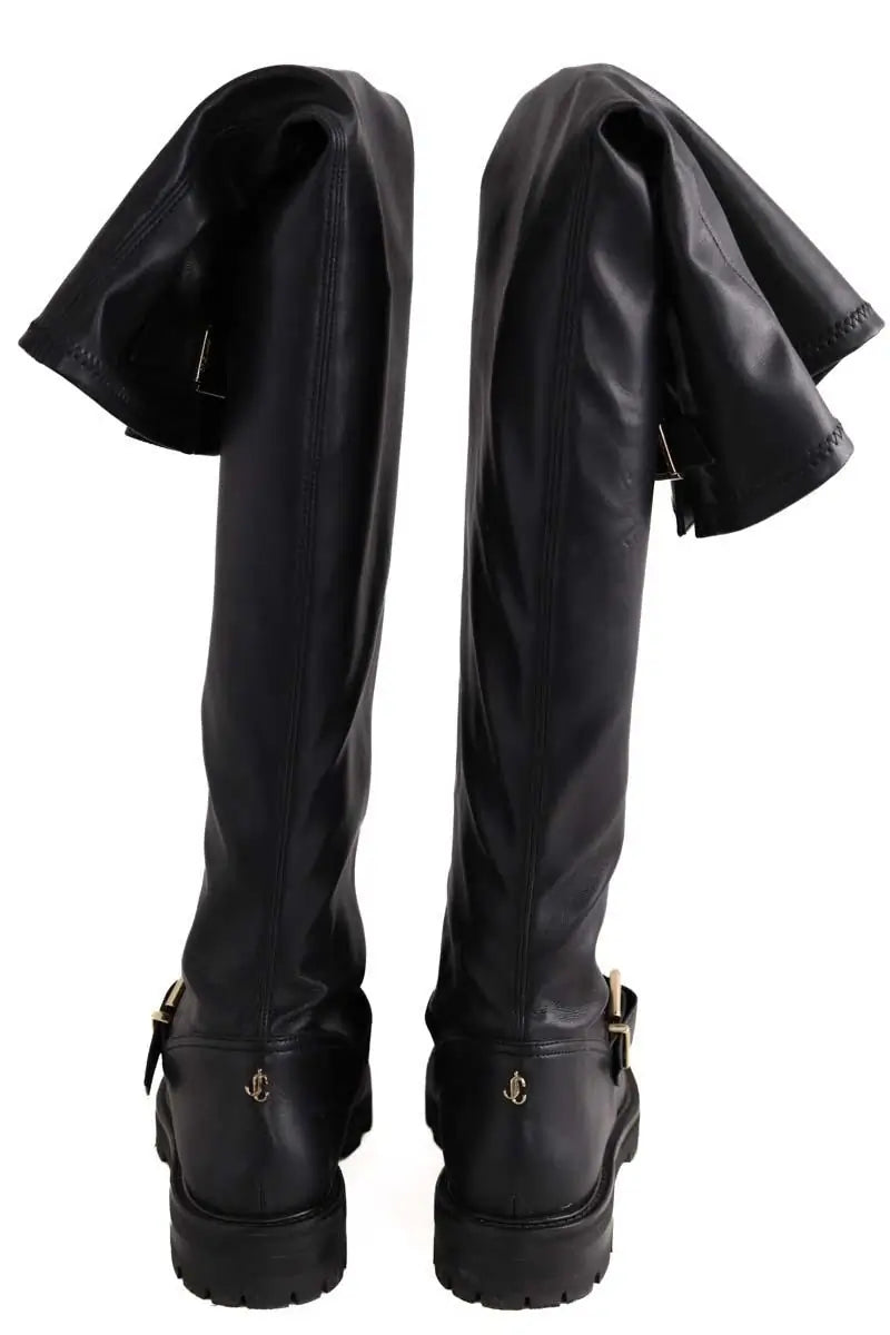 Bottes cuissardes  Jimmy Choo Noir en Cuir