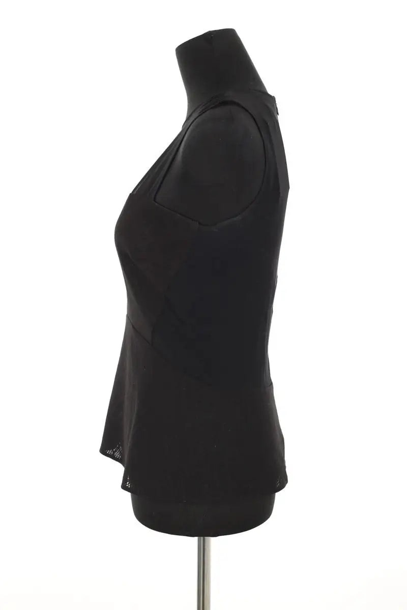 Top sans manche Sandro Noir en Polyester
