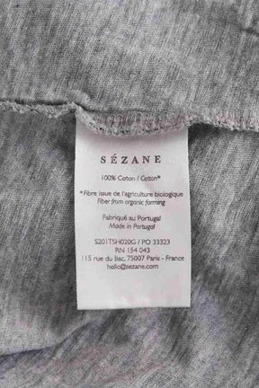 T-shirt Sézane Gris en Coton