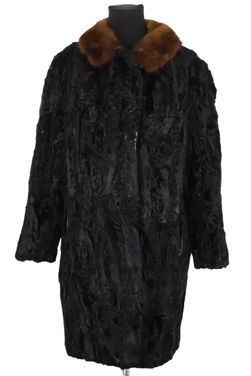 Manteau en astrakhan Other Brand  Noir