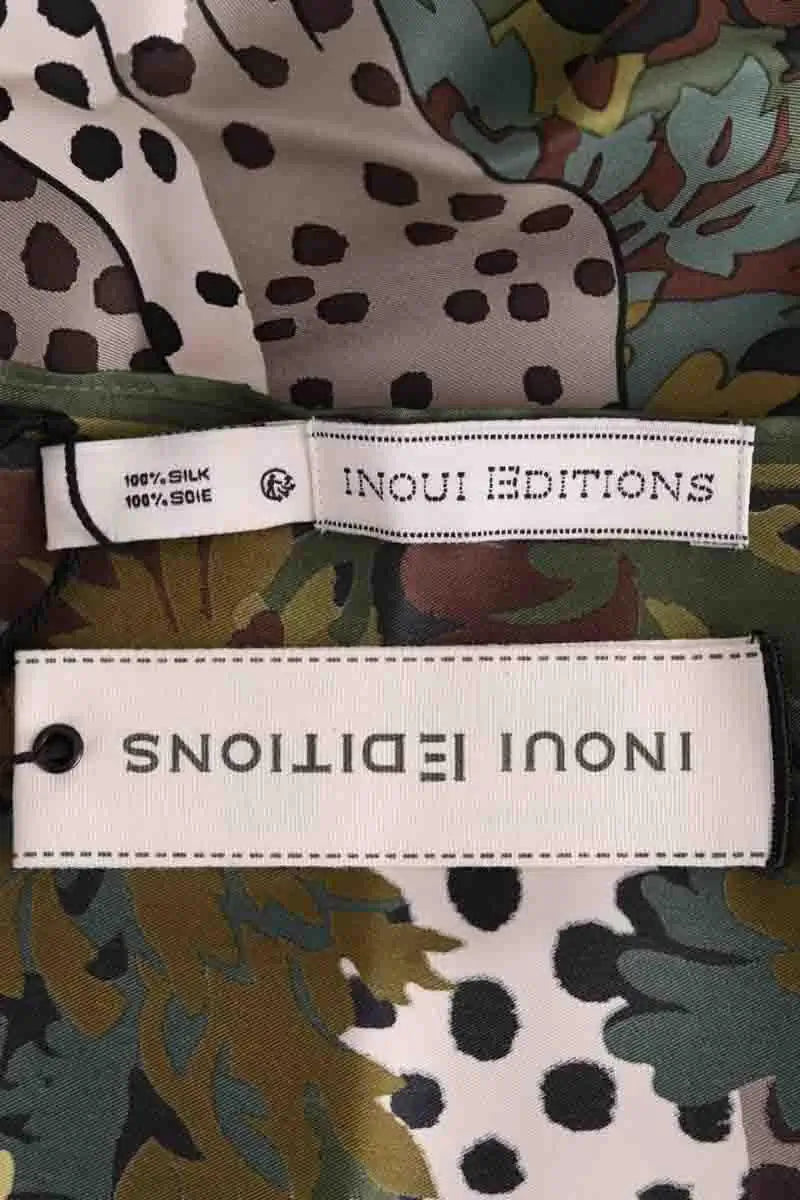 Carré Inoui Kaki en Soie