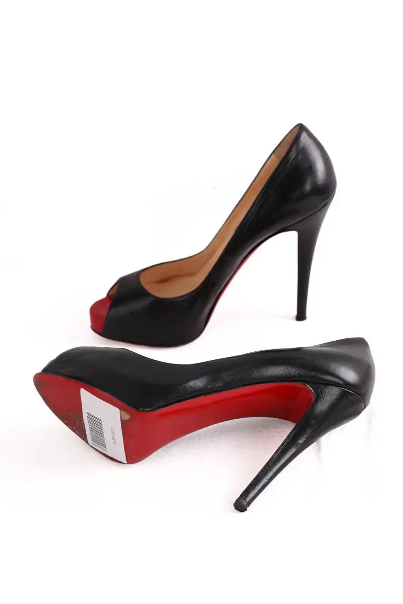 Talons Christian Louboutin Noir en Cuir