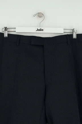 Pantalon droit Dior Bleu en Laine