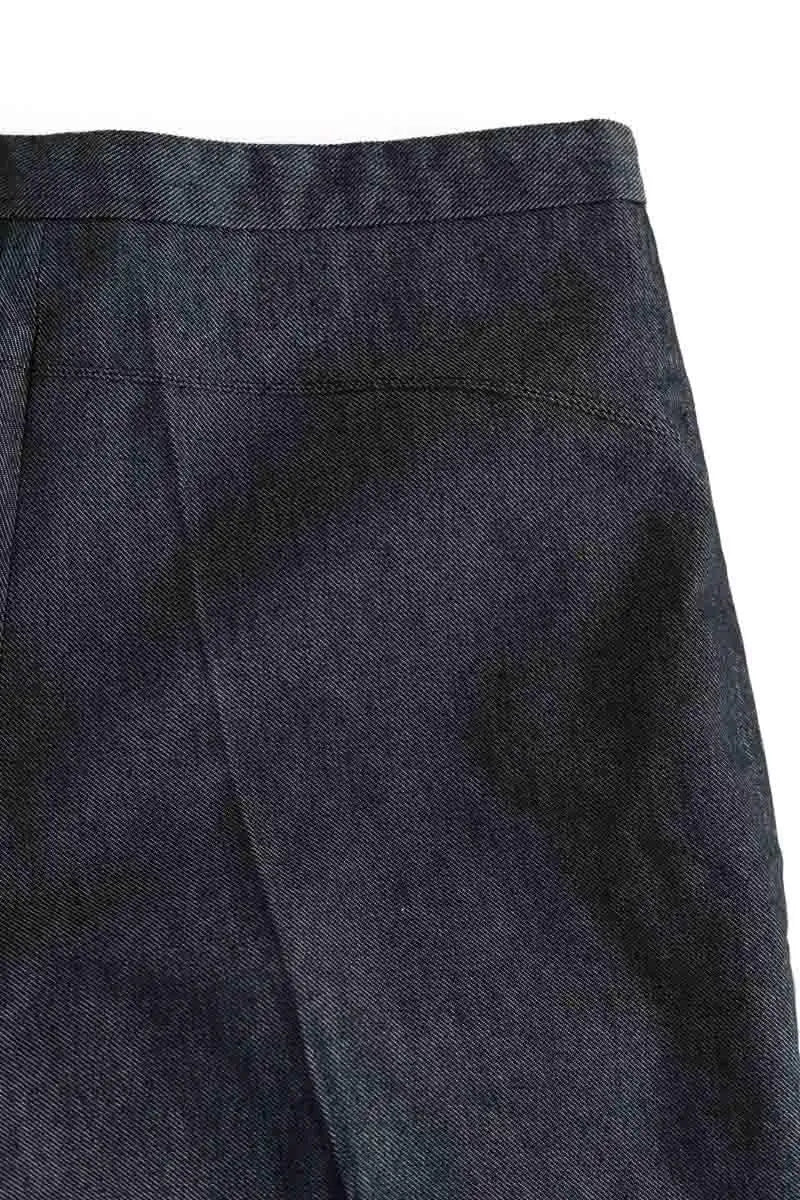 Pantalon droit Joseph Bleu en Coton
