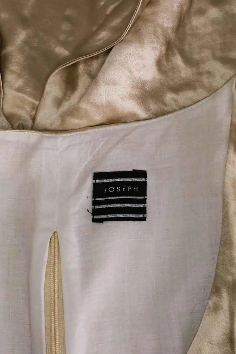 Top sans manche Joseph Beige en Soie