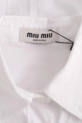 Chemise Miu Miu Blanc en Coton