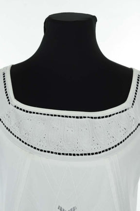 Mi-longueur Marella  Blanc
