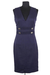 Robe Versace Bleu en Synthétique, taille S - Seconde Main