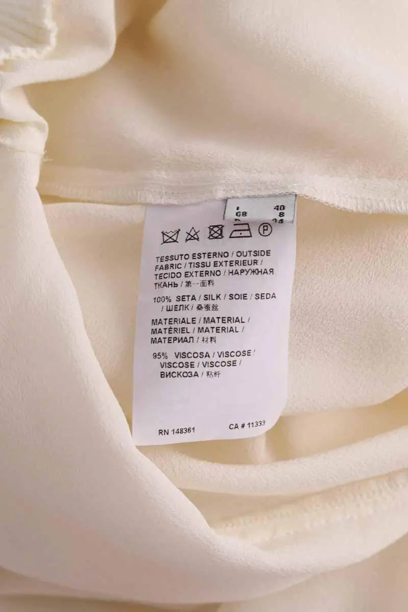 Blouse Pinko Beige en Soie