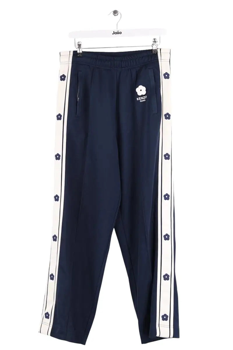 Pantalon droit Kenzo Bleu en Synthétique, taille S - Seconde Main