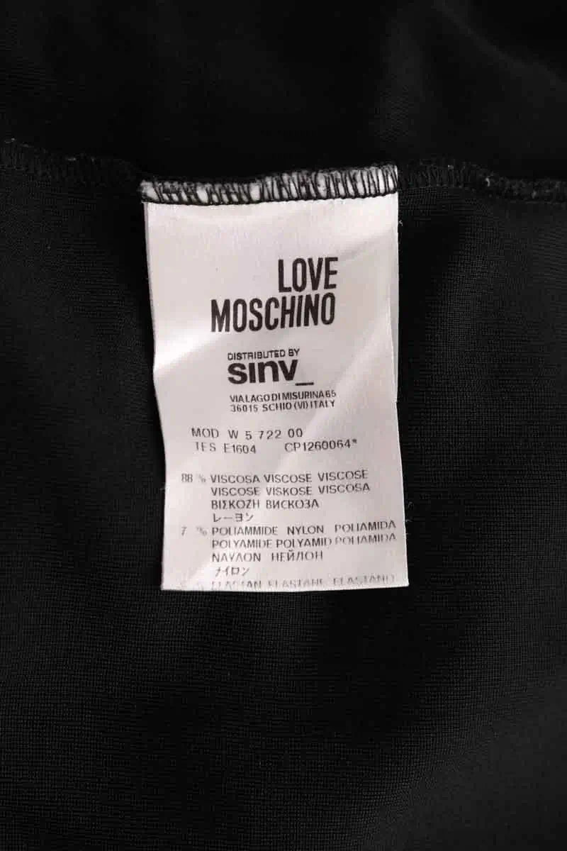 Robe Moschino Noir en Viscose