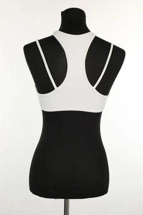 Top sans manche Andreadamo Blanc en Polyamide