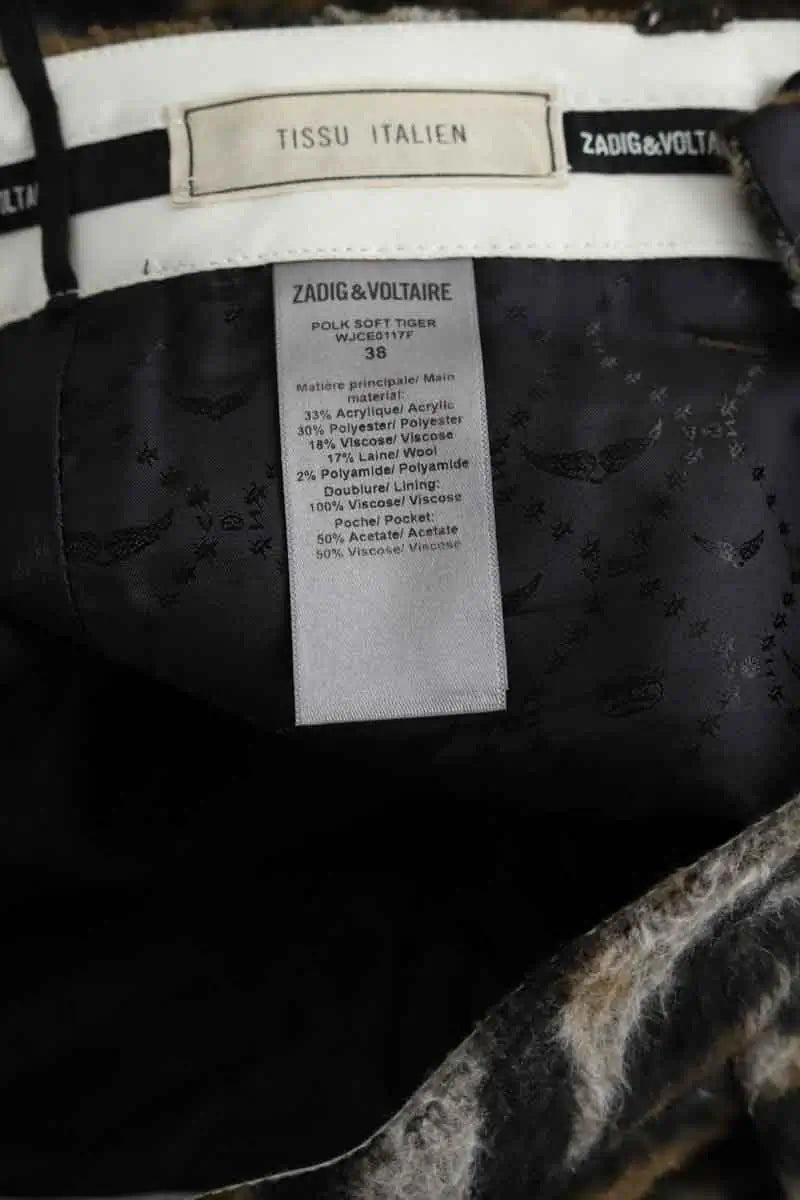 Pantalon droit Zadig & Voltaire  Multicolore