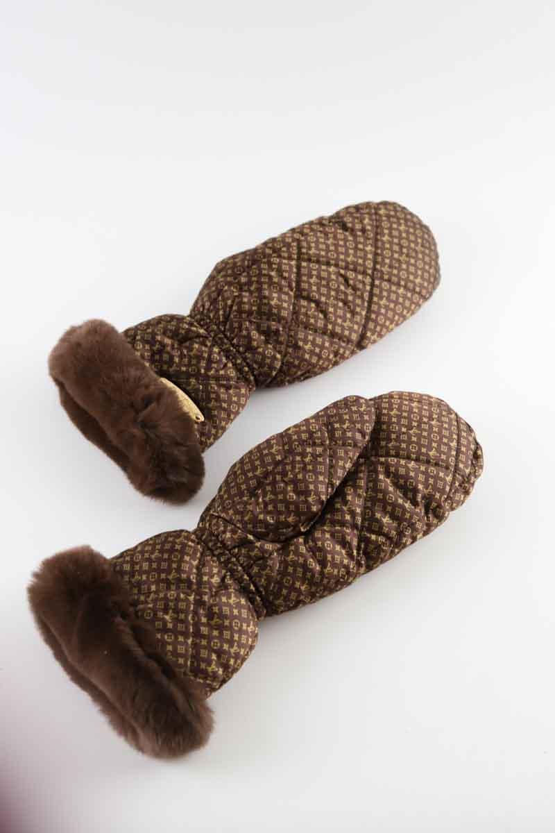 Gants Louis Vuitton  Marron