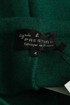 Mini short Agnès B. Vert en Laine