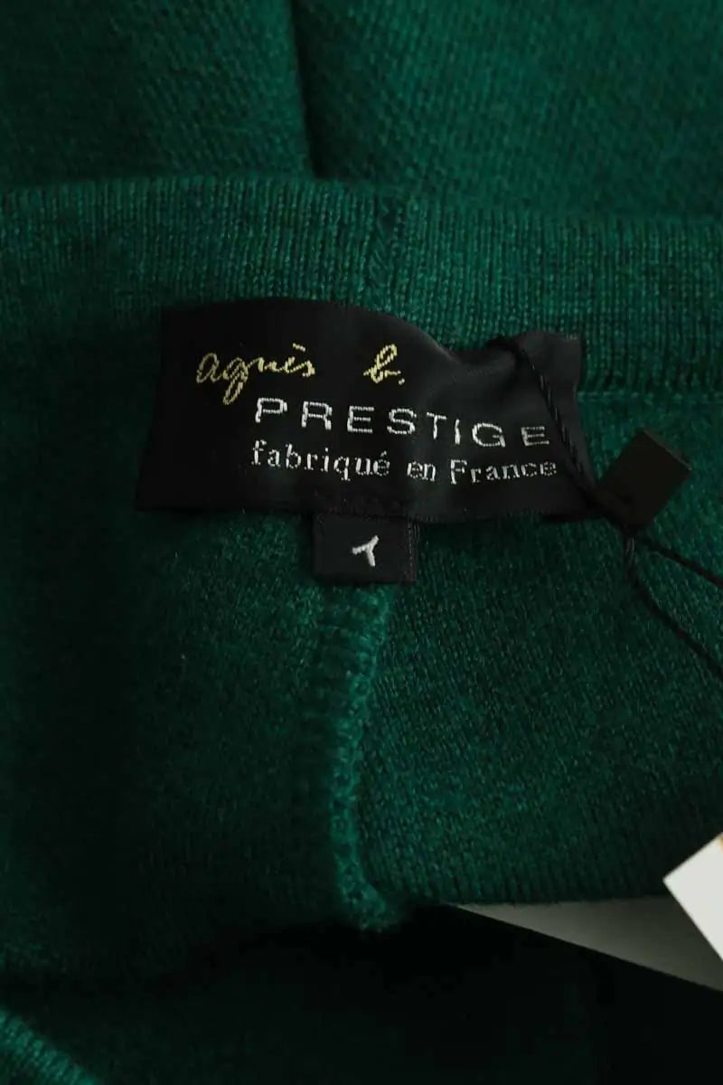 Mini short Agnès B. Vert en Laine