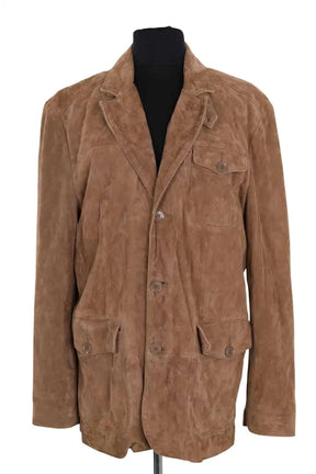 Manteau Kenzo Marron en Cuir, taille L - Seconde Main