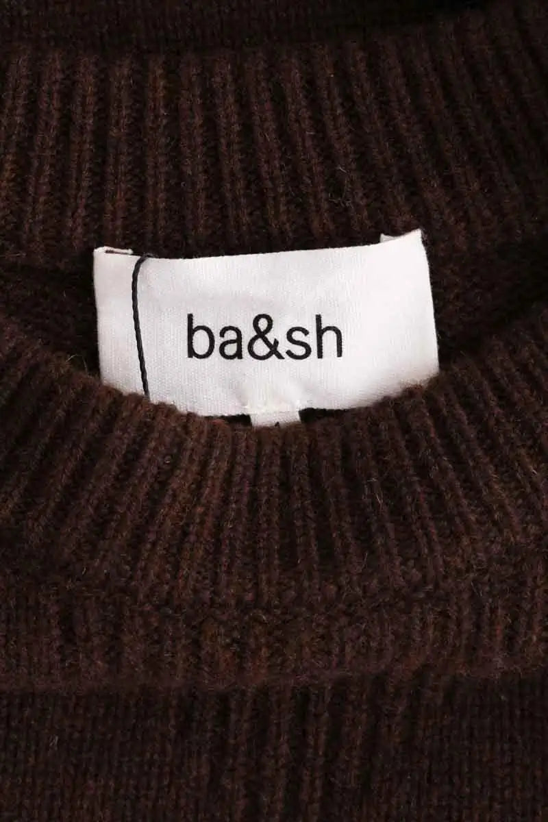 Pull Ba&Sh Marron en Cachemire