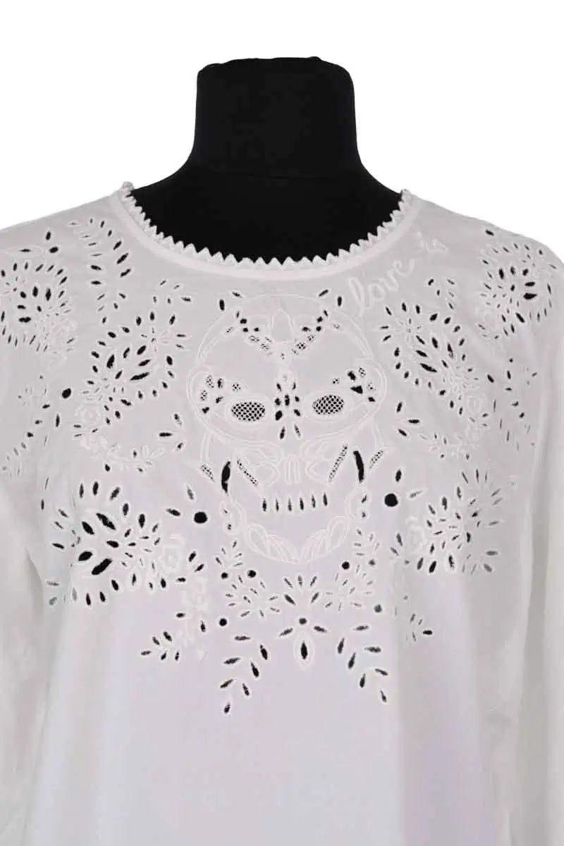 Blouse avec broderies  Zadig & Voltaire Blanc en Coton