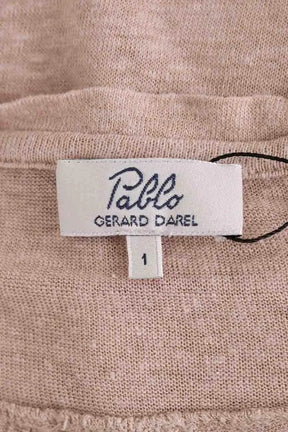Top Gerard Darel Beige en Lin