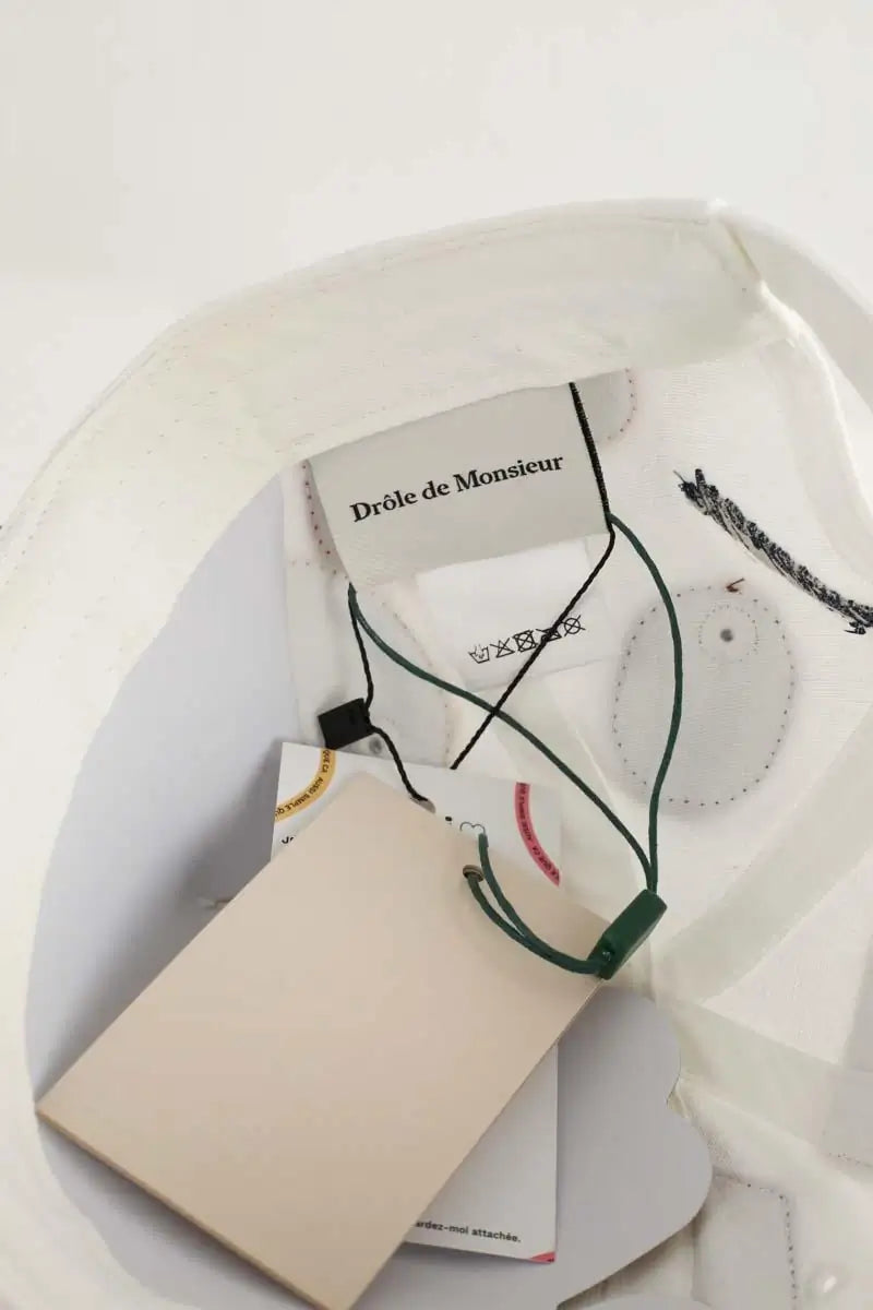 Casquette Drôle de Monsieur  Blanc