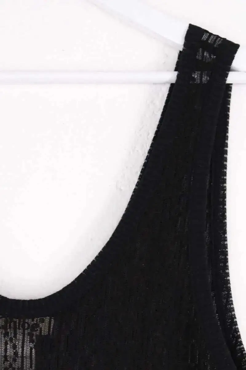 Top sans manche Chloé Noir en Coton