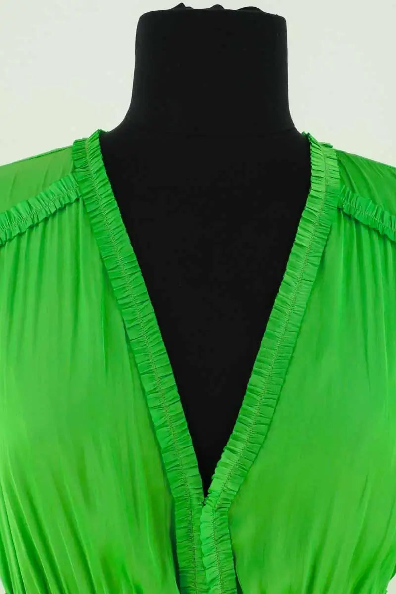 Robe Maje Vert en Synthétique