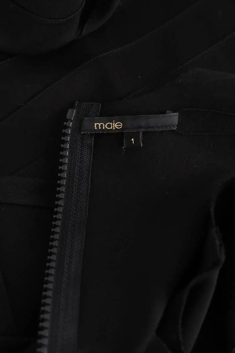 Robe Maje Noir en Synthétique