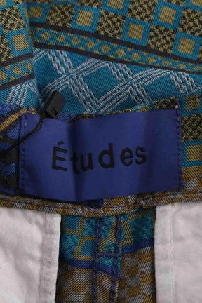 Bermuda Etudes Bleu en Coton