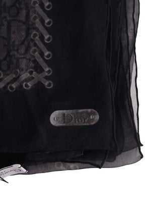 Chèche Dior Noir en Soie