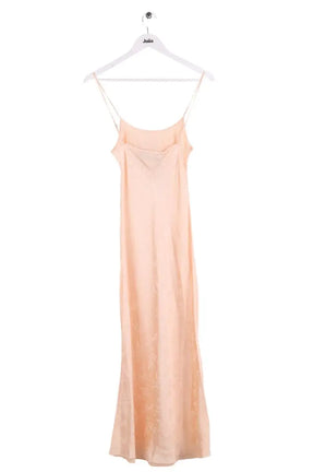 Robe Réalisation Beige en Soie