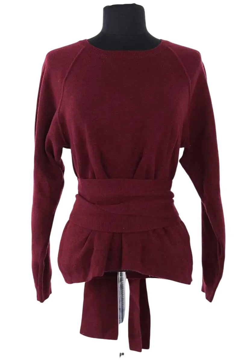 Pull Ba&Sh Bordeaux en Coton, taille S - Seconde Main