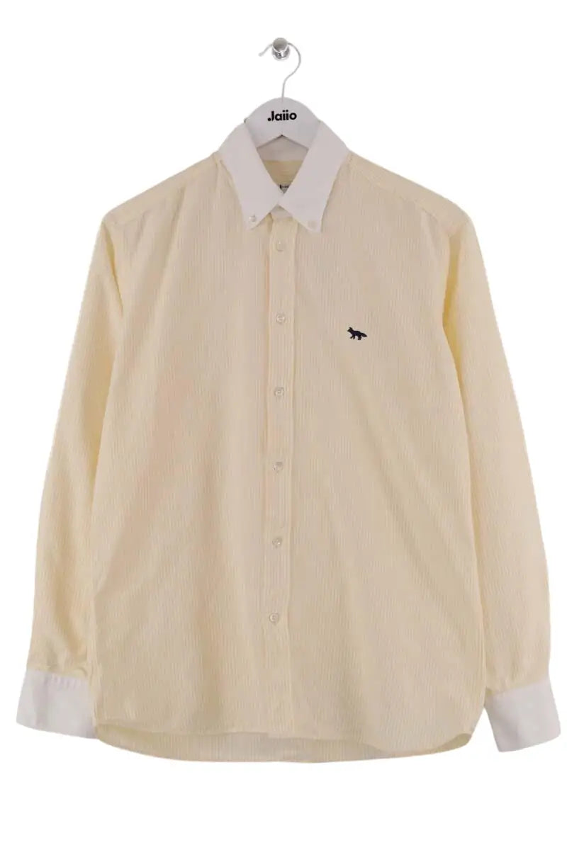 Chemise Kitsuné Jaune en Coton, taille M - Seconde Main