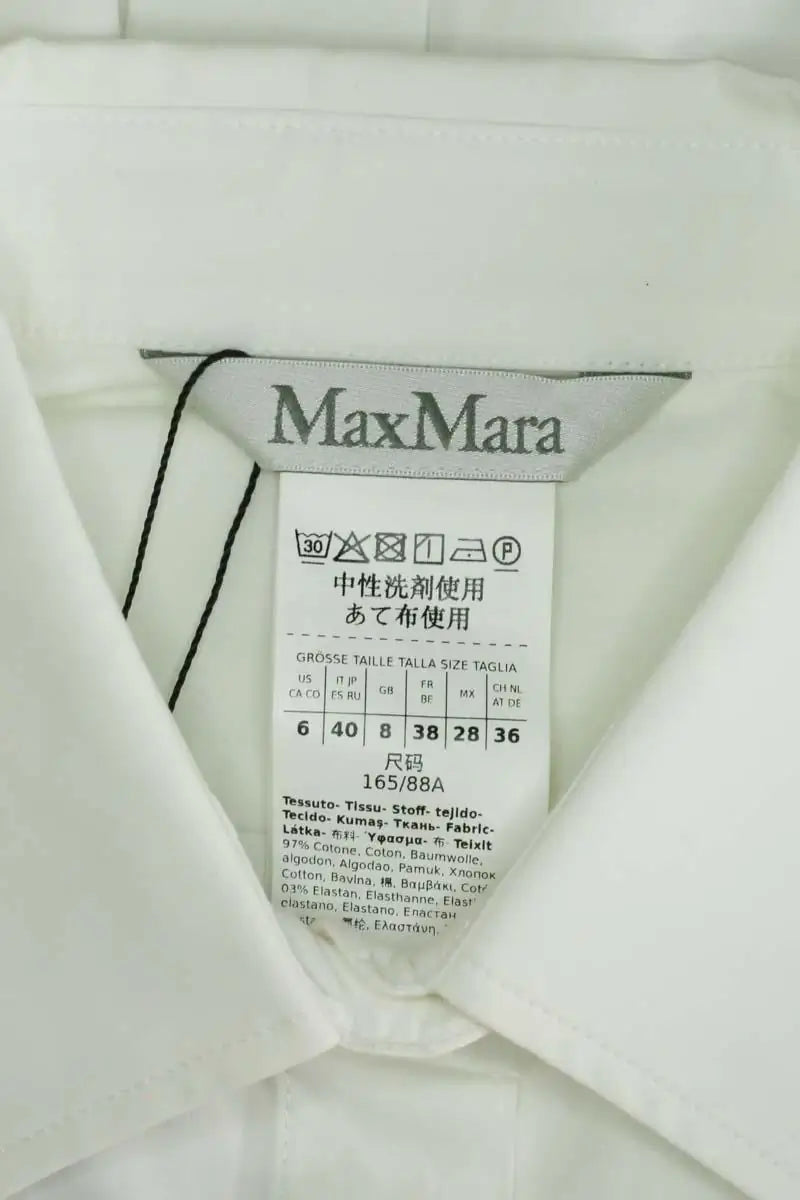 Chemise Max Mara Blanc en Coton