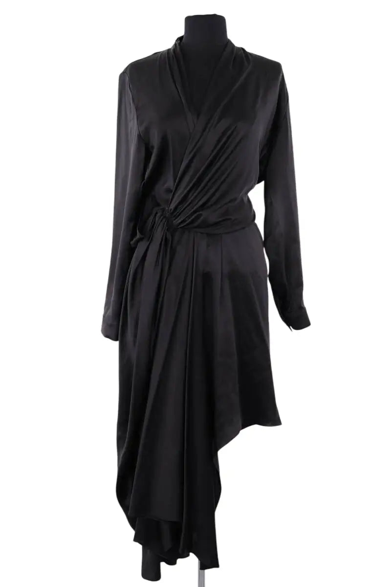 Robe Balenciaga Noir en Soie, taille XS - Seconde Main