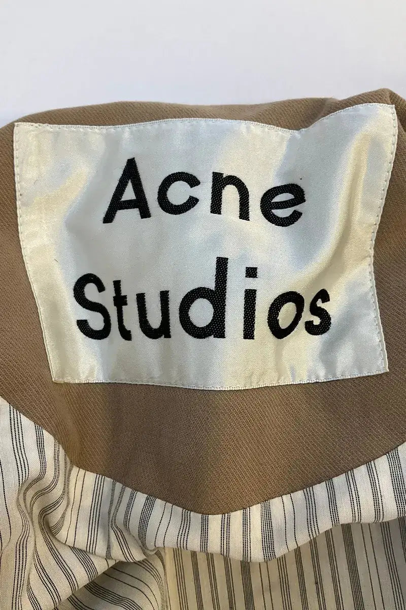 Manteau Acne Studios Beige en Coton