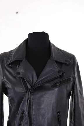 Veste Maje Noir en Cuir