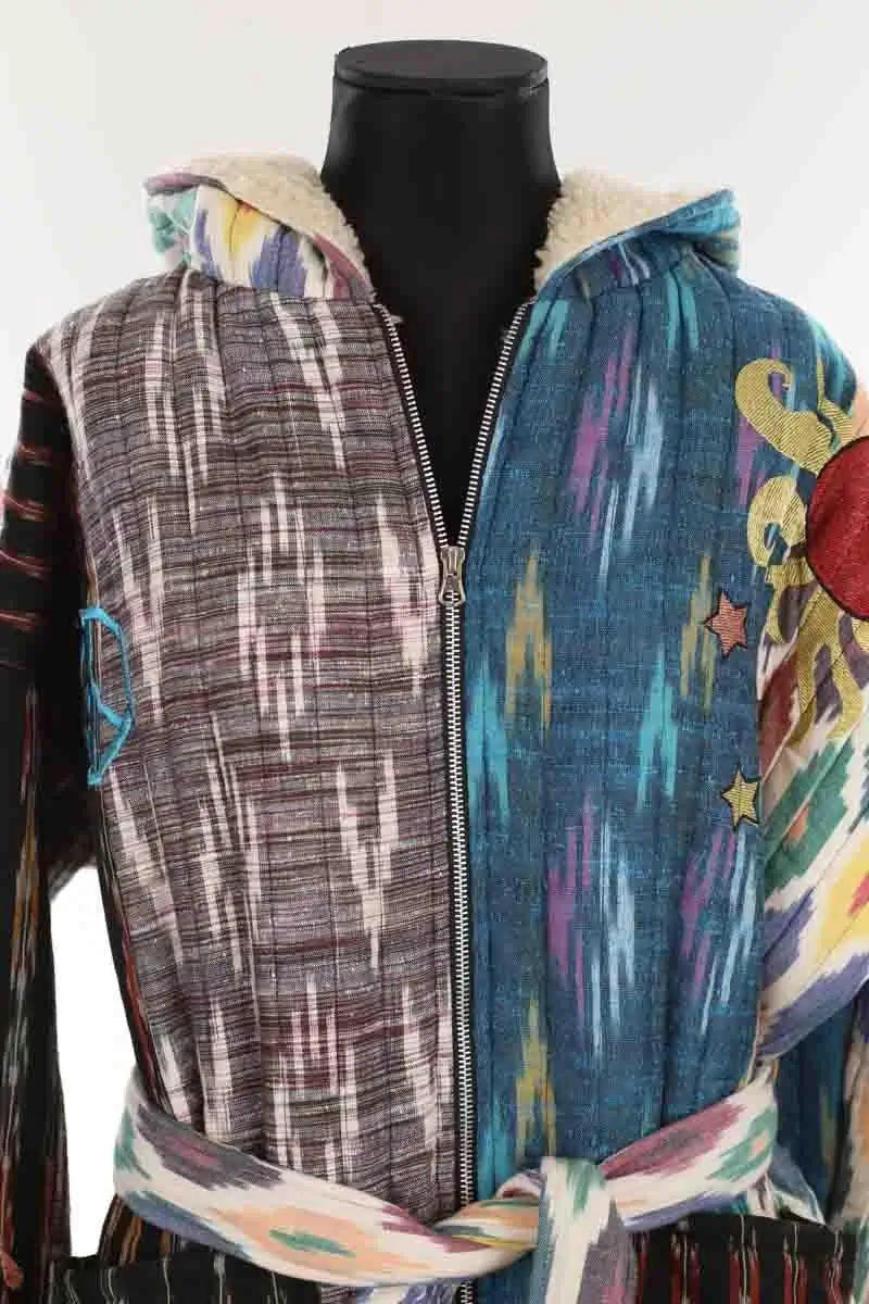 Manteau Monoki Multicolore en Laine