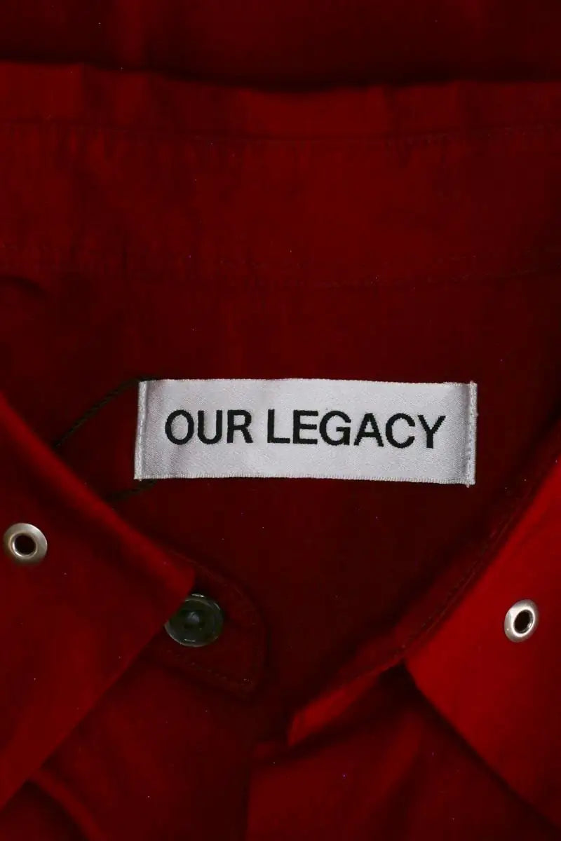 Chemise Our Legacy Rouge en Coton