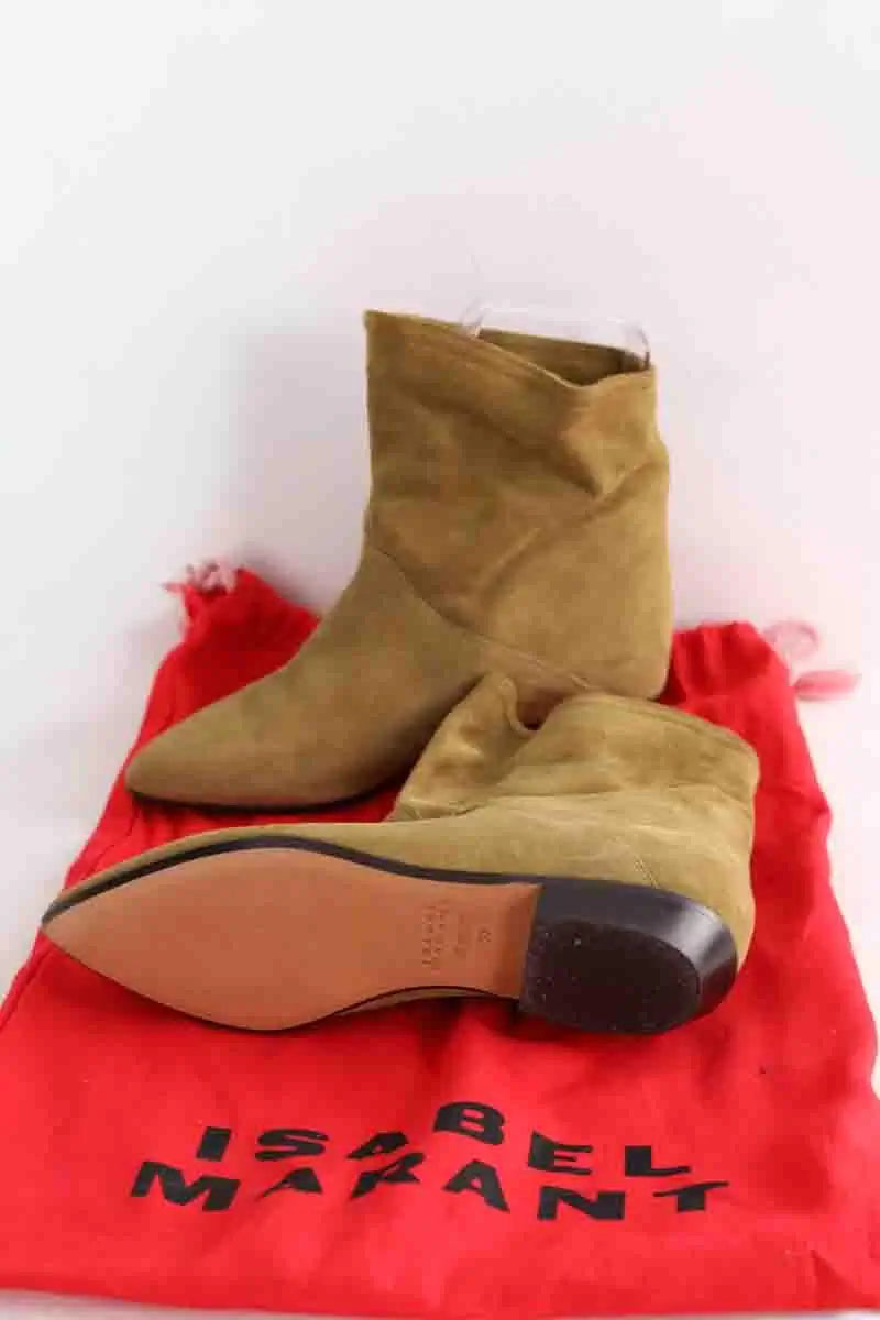 Bottes Isabel Marant Kaki en Cuir